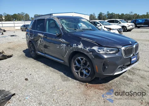 2023 BMW X3 xDrive30I из США, поврежденный, VIN 5UX53DP01P9R39768